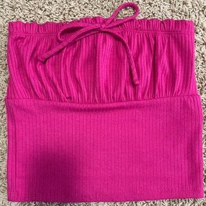 Pink Forever 21 M Strapless Top